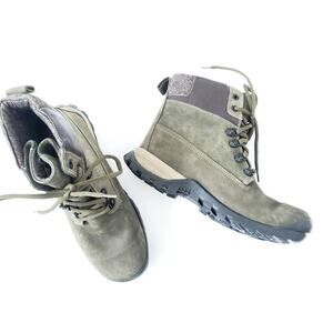 Woodland Olive Green Hiking Boots Buff Nubuck Euro 41, UK 7, US 7.5-8 Men Shoes